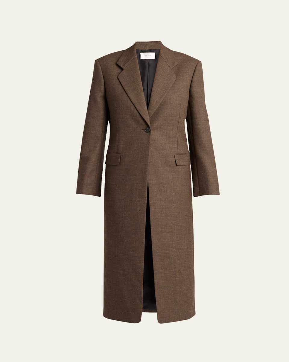 Vermontine One-Button Wool Coat